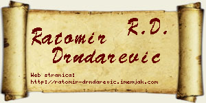 Ratomir Drndarević vizit kartica